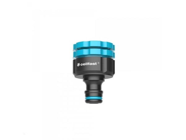 CELLFAST 53-210, Slangekontakt, 1 3/4 1/2", ABS, Sort, Blå