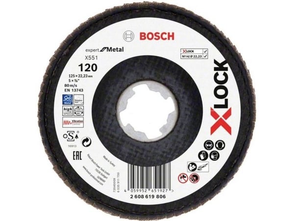 Bosch lamellslipeskive X551 125 mm G120XLoc