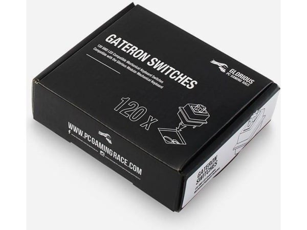 Gateron - Tastatursvitsj - svart (en pakke 120) - for GMMK Full Size ISO - Customized