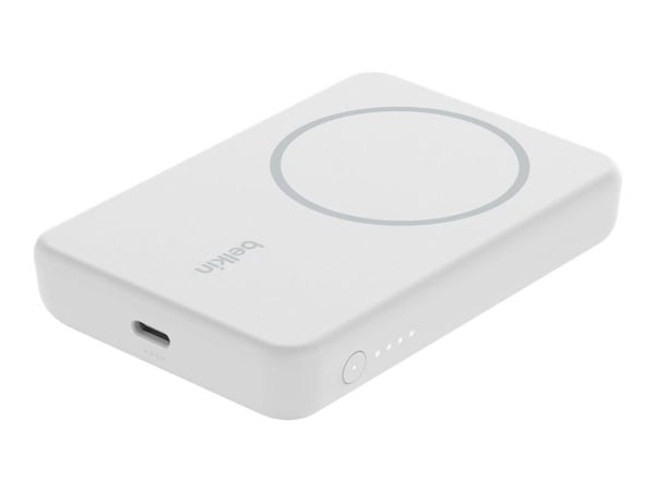 Belkin BoostCharge - Strømbank - 5000 mAh - 7.5 watt - hvit