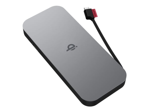 Lenovo Go - Strømbank - 10000 mAh - 30 watt - 3 A - 2 utgangskontakter (USB-C) - tordensvart - Hele verden - for 100e Chromebook Gen 3 82UY; ThinkB...
