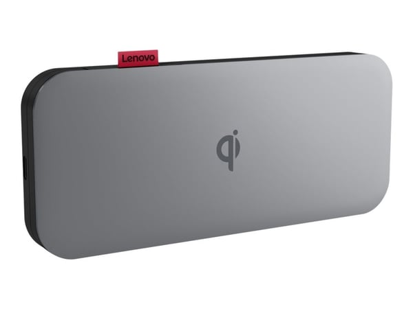 Lenovo Go - Strømbank - 10000 mAh - 30 watt - 3 A - 2 utgangskontakter (USB-C) - tordensvart - Hele verden - for 100e Chromebook Gen 3 82UY; ThinkB...