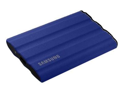 Samsung T7 Shield MU-PE2T0R - SSD - kryptert - 2 TB - ekstern (bærbar) - USB 3.2 Gen 2 (USB-C kontakt) - 256-bit AES - blå