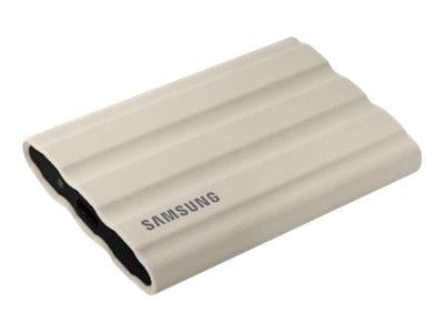 Samsung T7 Shield MU-PE2T0K - SSD - kryptert - 2 TB - ekstern (bærbar) - USB 3.2 Gen 2 (USB-C kontakt) - 256-bit AES - beige
