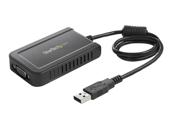 StarTech USB till VGA-adapter - 1920x1200 - USB/VGA-adapter - TAA-kompatibel - USB (hane) till HD-15 (VGA) (hona) - USB 2.0 - 50 cm - 1920 x 1200 (...