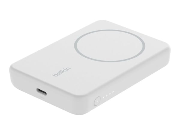 Belkin BoostCharge - Strømbank - 5000 mAh - 7.5 watt - hvit
