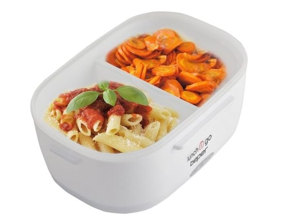 Beper 90.920G, Lunsjbeholder, Voksen, Hvit, Gult, ABS, Plast, Stål, Monokromatisk, Rektangulær