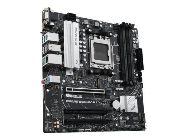 ASUS PRIME B650M-A II-CSM - Hovedkort - micro ATX - Socket AM5 - AMD B650 Chipset - USB 3.2 Gen 2, USB 3.2 Gen 1, USB-C 3.2 Gen 1 - 2.5 Gigabit LAN...