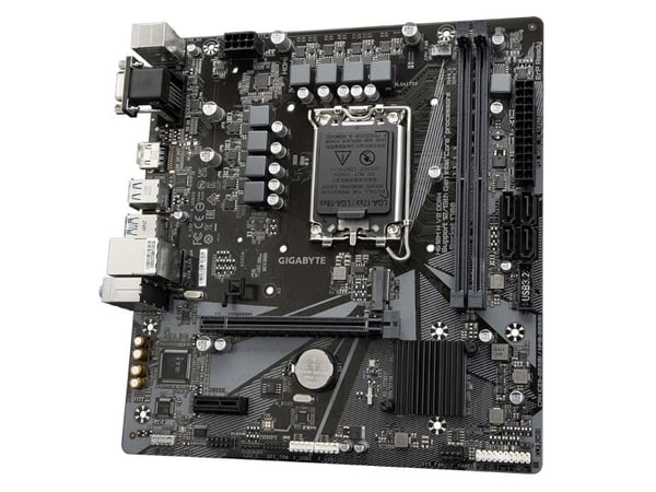 Gigabyte H610M H V2 DDR4 - 1.0 - hovedkort - micro ATX - LGA1700-sokkel - H610 Chipset - USB 3.2 Gen 1 - Gigabit LAN - innbygd grafikk (CPU kreves)...