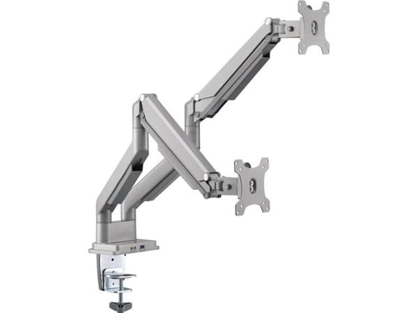 InLine 23171S, Festeklemme/gjennomføring, 18 kg, 43,2 cm (17"), 43,2 cm (17"), 100 x 100 mm, Sølv, Grå