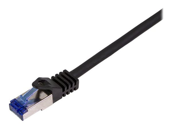LogiLink Professional Ultraflex - Koblingskabel - RJ-45 (hann) til RJ-45 (hann) - 25 cm - 6 mm - S/FTP - CAT 7 (kabel) / CAT 6a (kontakter) - halog...