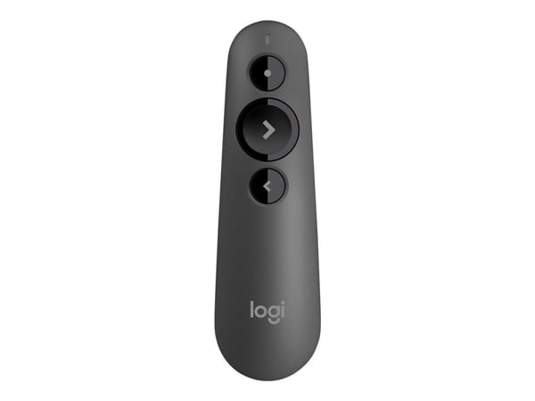 Logitech R500 - Presentationsfjärrkontroll - 3 knappar - grafit