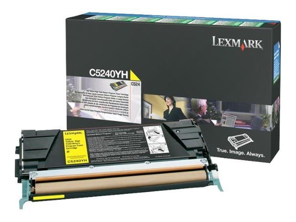 Lexmark - Høy ytelse - gul - original - tonerpatron LCCP, LRP - for Lexmark C524, C524dn, C524dtn, C524n, C524tn, C532dn, C532n, C534dn, C534dtn, C...