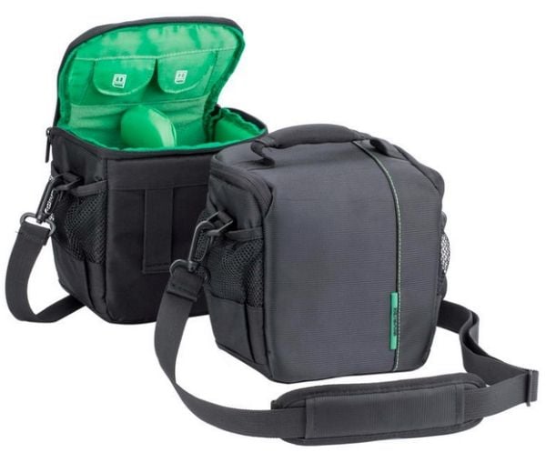 Riva Case 7420 (PS) - Skulderveske for digitalfotokamera med linser - polyester - svart