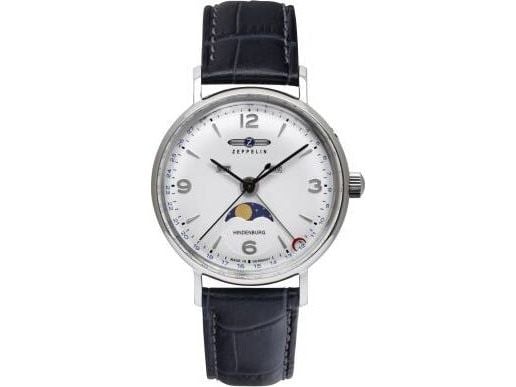 Zeppelin-klocka Hindenburg Moonphase Lady 8077-1