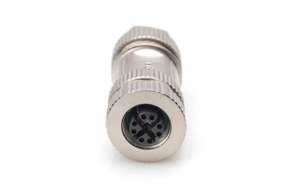 Digitus DN-936M12-J, Flad, Sølv, Hanstik, 10GBase-T, 26/1, Cat6a