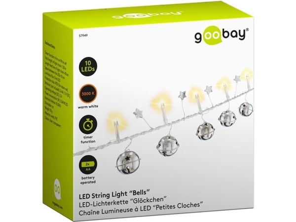 Goobay 57949, 10 lamp(or), LED, Varmvitt, 3000 K, 5 LM, 10000 h