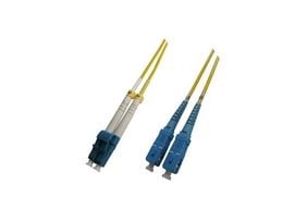 MicroConnect - Nettverkskabel - LC/UPC-enkeltmodus (hann) til SC/UPC-enkeltmodus (hann) - 4 m - fiberoptisk - 9 / 125 micron - OS2 - halogenfri - gul