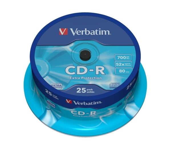 Verbatim CD-R Extra Protection - 25 x CD-R - 700 MB 52x - spindel