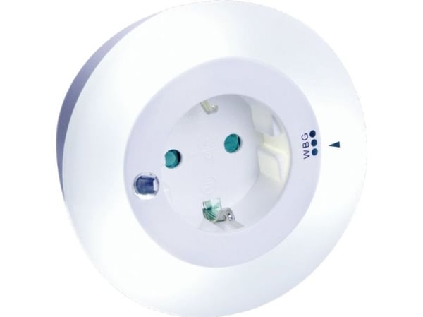 REV 003371731, Pluggbart nattlys, Hvit, LED, AC, 230 V, 230 V