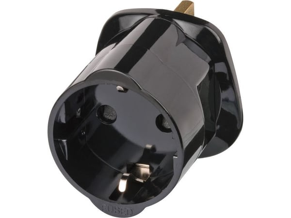 Brennenstuhl 1508533010, Tyyppi G (UK), 250 V, 13 A, Musta, Uros/naaras, Kupla