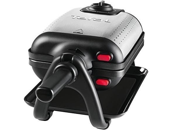 Tefal WM756D, 2 vohveli(a), Suorakulmainen, Musta, Ruostumaton teräs, Ruostumaton teräs, 1200 W, 10 cm
