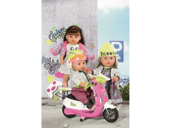 DUKKETILBEHØR - BB CITY DELUXE SCOOTER SETT 43CM