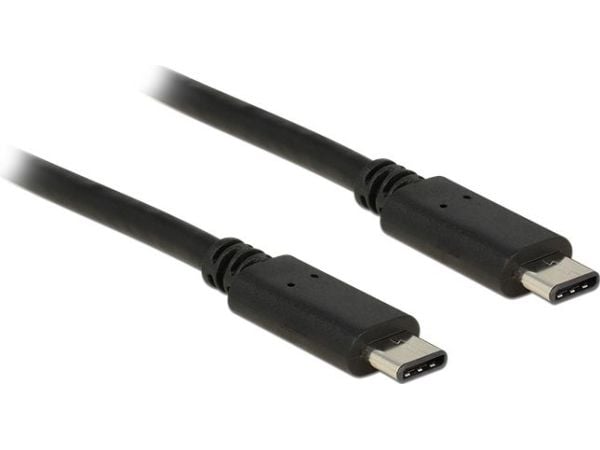 Delock - USB-kabel - USB-C (hann) til USB-C (hann) - USB 2.0 - 50 cm - svart