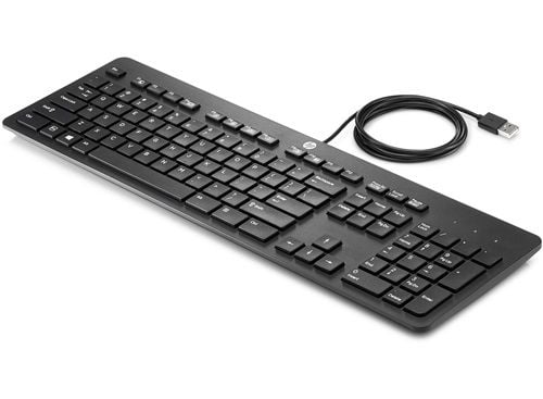 HP Business Slim - Keyboard - *ENGLISH LAYOUT!* - USB - for HP t430, t628; Elite Slice for Meeting Rooms G2; EliteDesk 800 G4; EliteOne 1000 G2