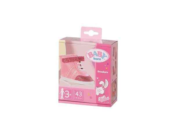 DUKKEKLÆR - BABY BORN SNEAKERS ROSA 43CM