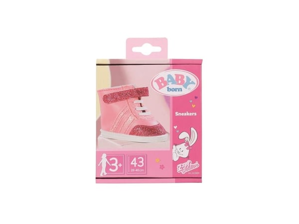 DUKKEKLÆR - BABY BORN SNEAKERS ROSA 43CM