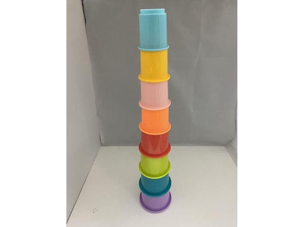 HAPPY BABY Rainbow Stacking Cups 8 pcs