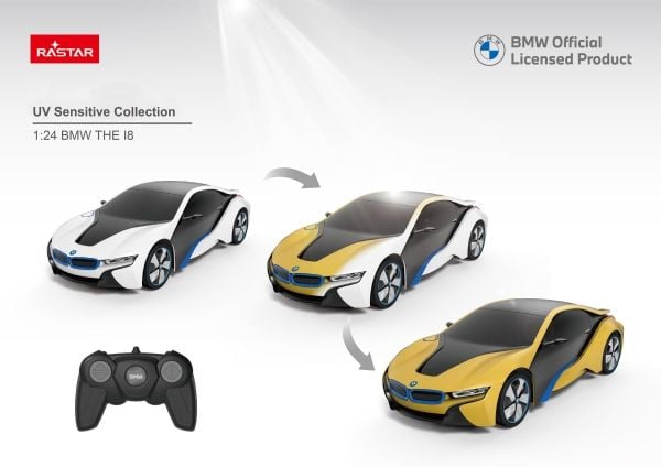 RASTAR R/C 1:24 BMW i8-UV Sensitive Collection