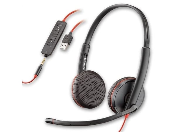 Headset Plantronics Blackwire C3225, stereo, USB-A in