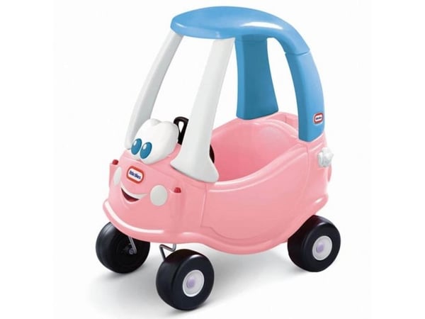 Little Tikes Cozy Coupe Princess, 1,5 år, 4 hjul, Plast, Blå, Rosa, Hvit