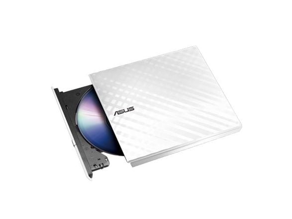 ASUS SDRW-08D2S-U LITE - Platestasjon - DVD±RW (±R DL) / DVD-RAM - 8x/8x/5x - USB 2.0 - ekstern - hvit
