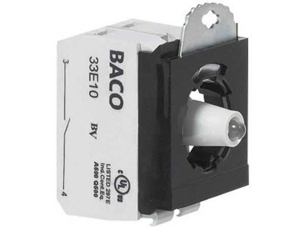 BACO BA333EAGL10 Kosketuselementti, LED-elementti kiinnityssovittimella 1 x rajakytkin Vihreä Kosketus 24 V 1 kpl
