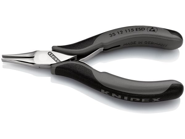 Knipex 35 12 115 ESD, stål, plast, svart, grå, 115 mm, 74 g