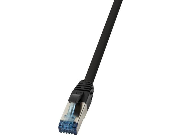 LogiLink 10G - Koblingskabel - RJ-45 (hann) til RJ-45 (hann) - SFTP - CAT 6a - halogenfri, utendørs - svart