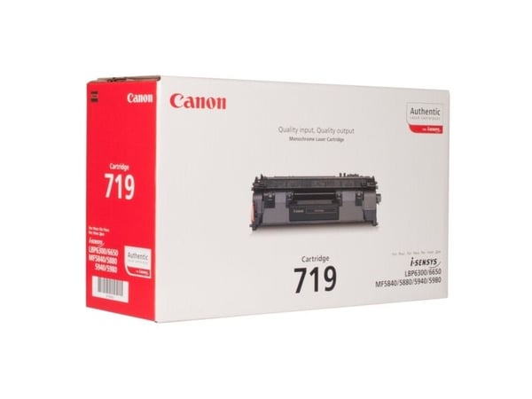 Canon 719 - Lajittelu - alkuperäinen - tonerpatron - i-SENSYS LBP251, LBP252, LBP253, LBP6310, MF411, MF416, MF418, MF419, MF6140, MF6180, MF611, M...