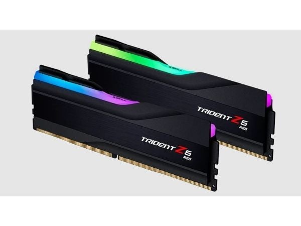 G.Skill Trident Z5 RGB - DDR5 - sett - 48 GB: 2 x 24 GB - DIMM 288-pin - 7200 MHz / PC5-57600 - CL36 - 1.35 V - ikke-bufret - on-die ECC - matt svart