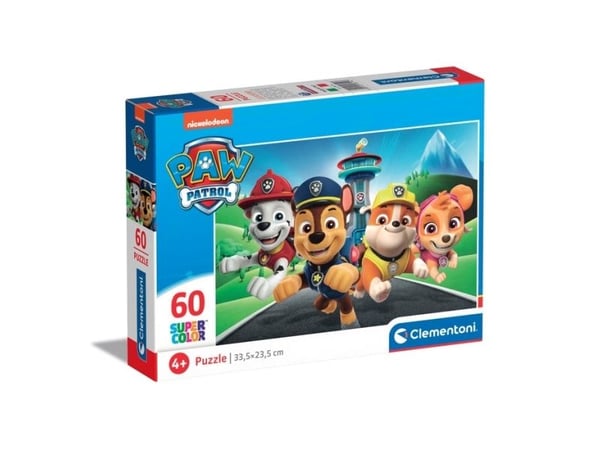 Clementoni Supercolor Paw Patrol, 60 styck, Tecknade serier, 4 År