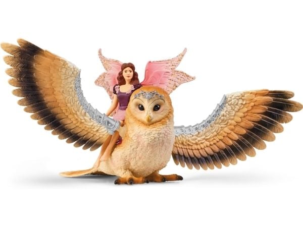 Schleich Fairy in Flight on Glam Owl V2