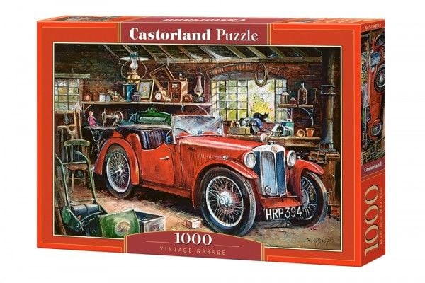 Castorland Vintage Garage 1000 pcs, 1000 kpl, Ajoneuvot, 9 vuosi/vuosia