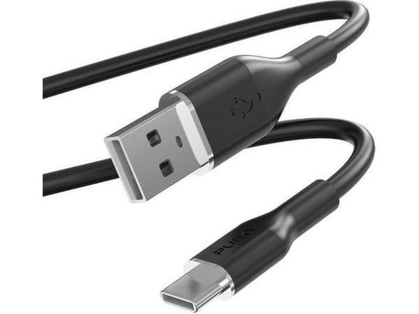 Puro USB-A - USB-C 1,5 m USB-kaapeli Musta (PUR675)