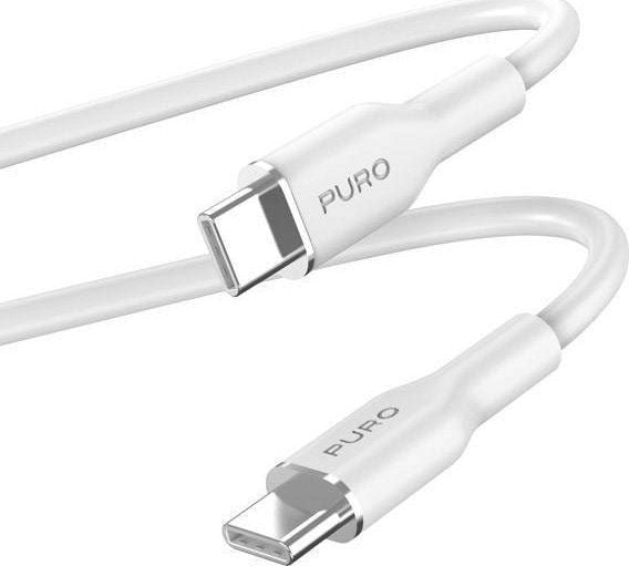 PURO PUUSBCUSBCICONWHI, 1,5 m, USB C, USB C, Hvit