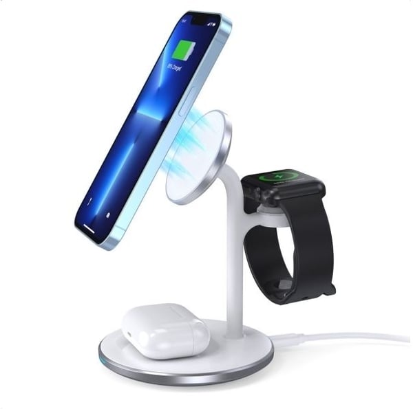 Choetech trådløs lader med stativ 2in1