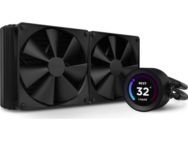 NZXT Kraken Elite 280 - Væskekjølesystem for prosessor - med LCD-skjerm - (for: LGA1700, LGA1200, LGA115x Socket, AM4, AM5) - kobber - 140 mm - mat...