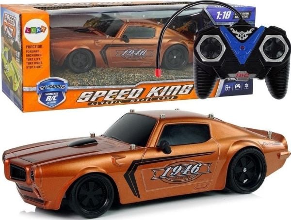 LeanToys Sports Car R/C 1:18 brun Champion