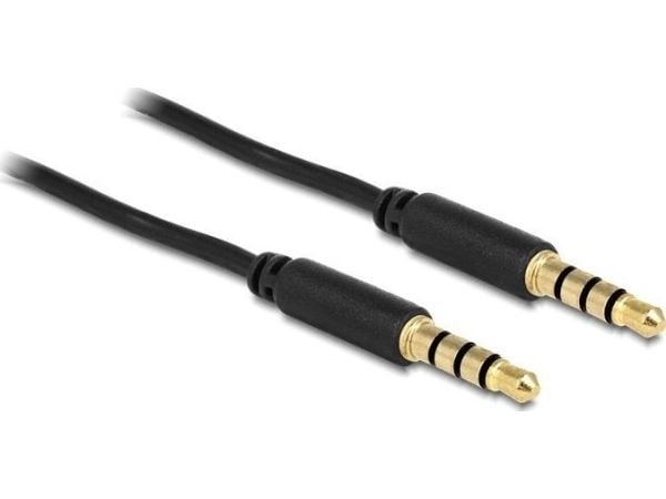 DeLOCK 3.5mm - 3.5mm, 3m, 3.5mm, Uros, 3.5mm, Uros, 3 m, Musta